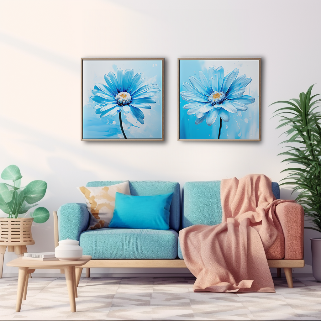 Blue Color Wall Art