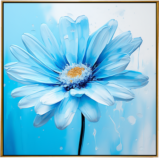 BLUE GERBERA I | Pansy Art