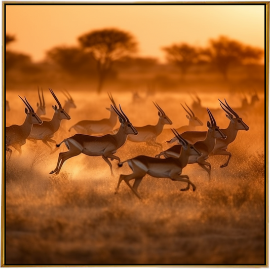 GOLDEN SAVANNAH II | Australian Animal Artwork for Every Style and Space