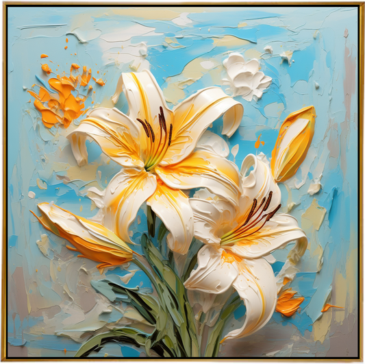 LILLY FLOWER I | Floral Wall Decal Australia – Beautiful Flower Art for Your Walls