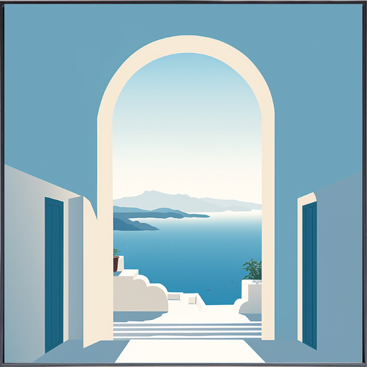 SANTORINI II | Pansy Art