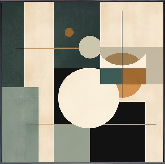 STRUCTURED SILENCE II | Australian Geometric Wall Art Prints